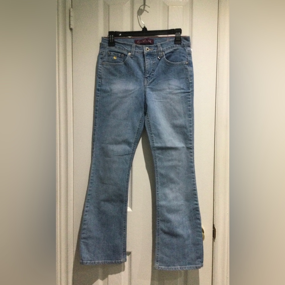 Gloria Vanderbilt Blue Flare Wide Leg Jeans